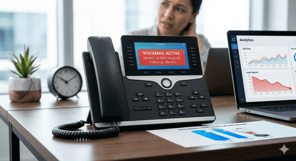 AI Receptionist vs Voicemail: Why Voicemail Is Costing You Customers