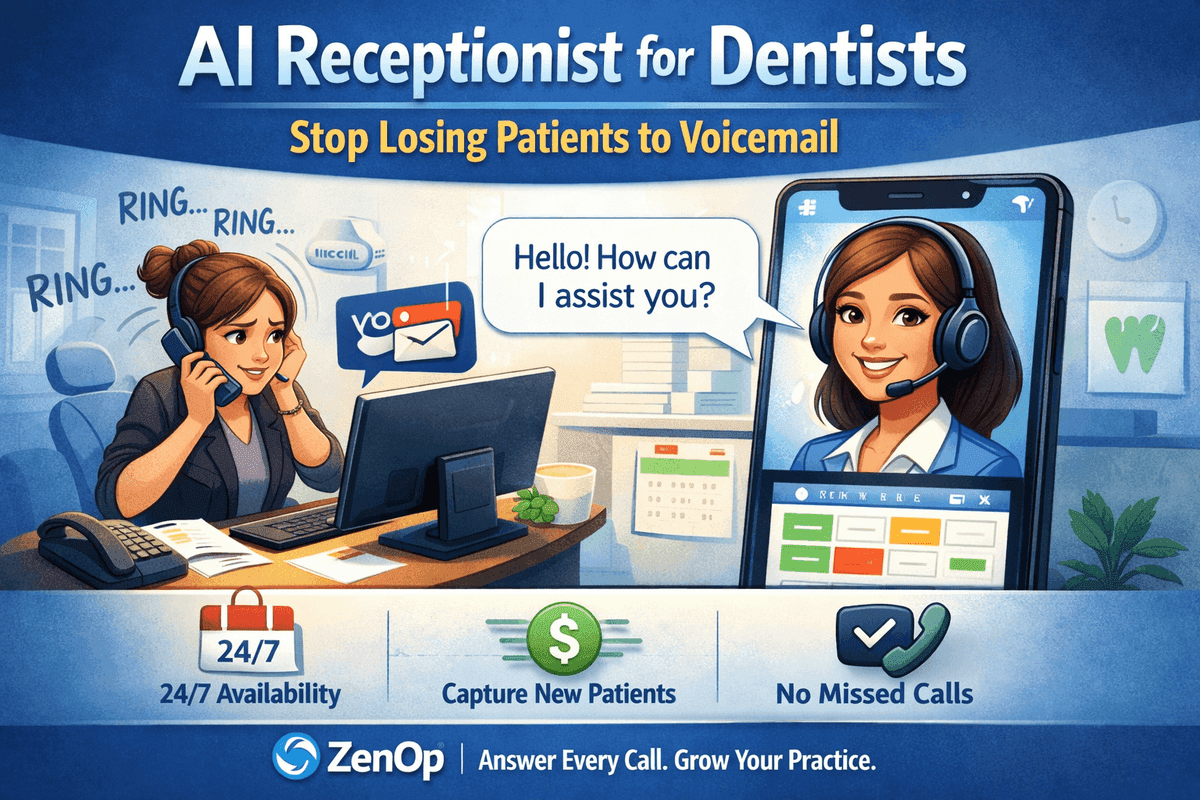 AI Receptionist for Dentists: Stop Losing Patients to Voicemail
