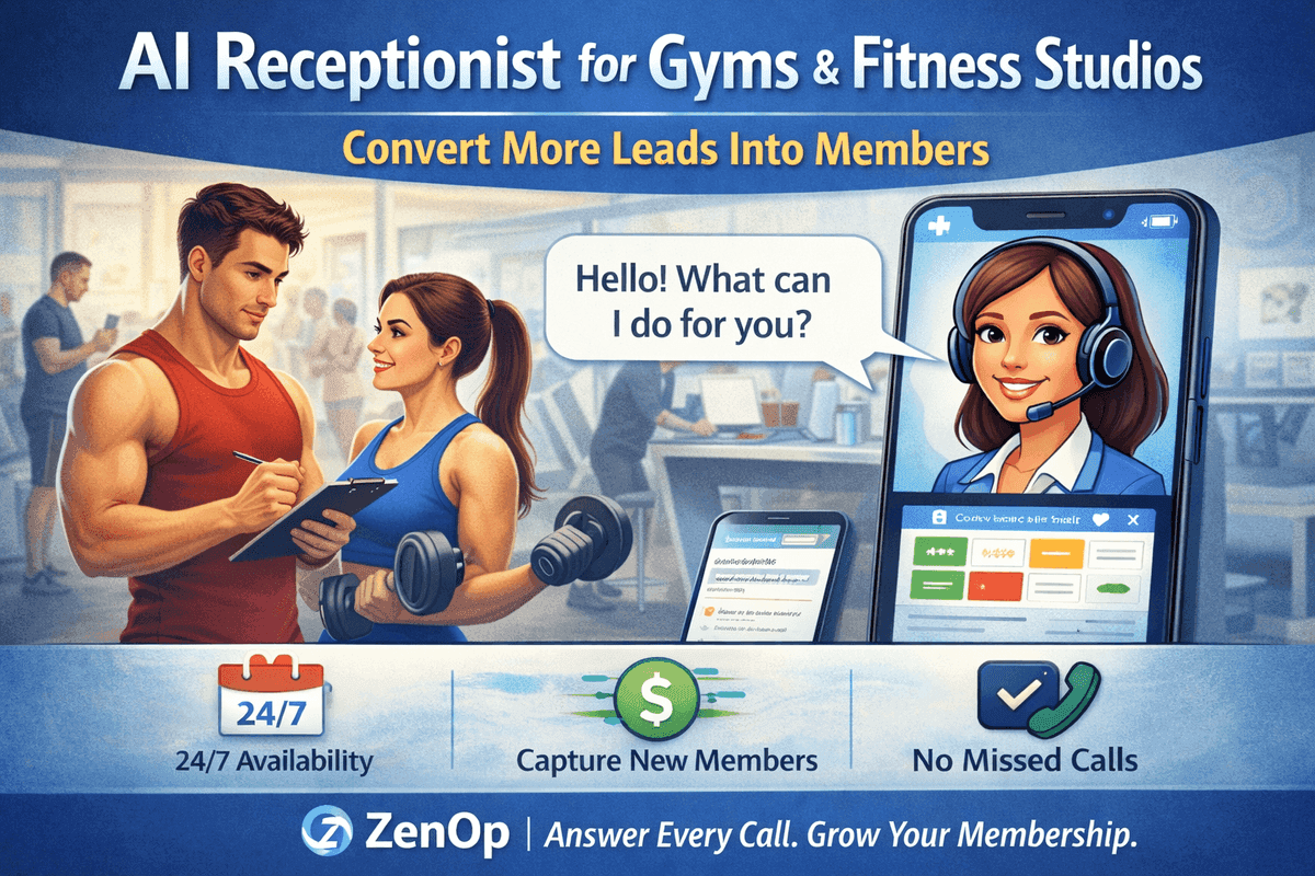 AI Receptionist for Gyms & Fitness Studios: Convert More Leads Into Members