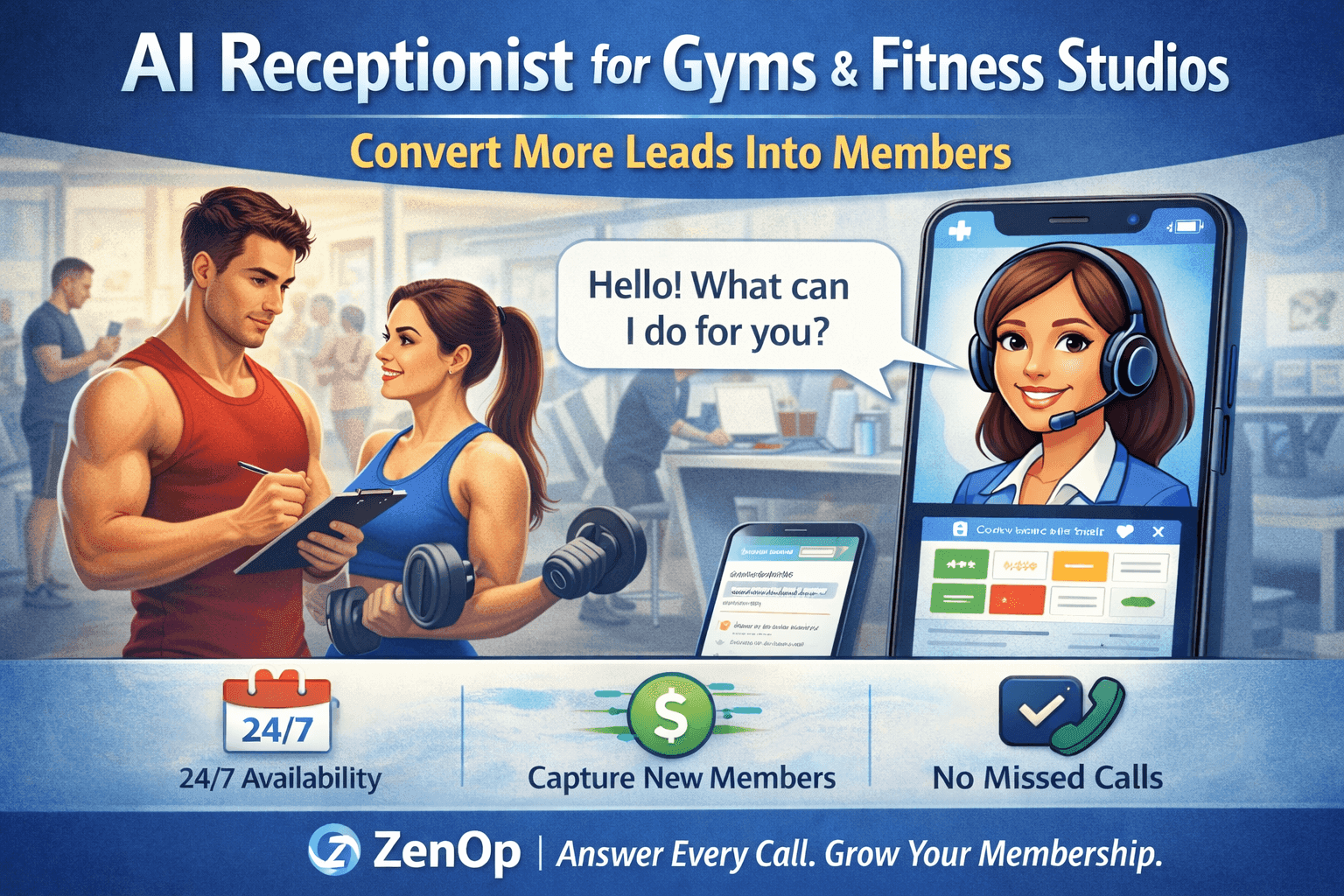 AI Receptionist for Gyms & Fitness Studios: Convert More Leads Into Members