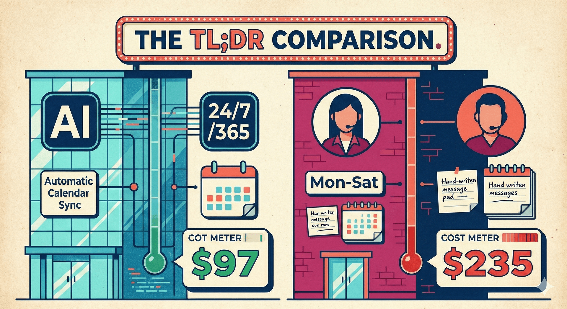 ZenOp vs Ruby Receptionist: AI Speed vs Human Touch for Small Businesses